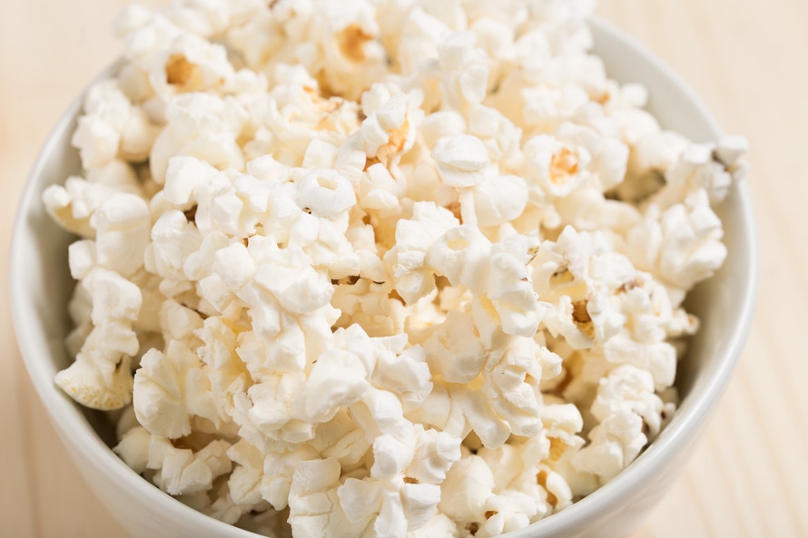 stuck teeth between why popcorn piece mouth